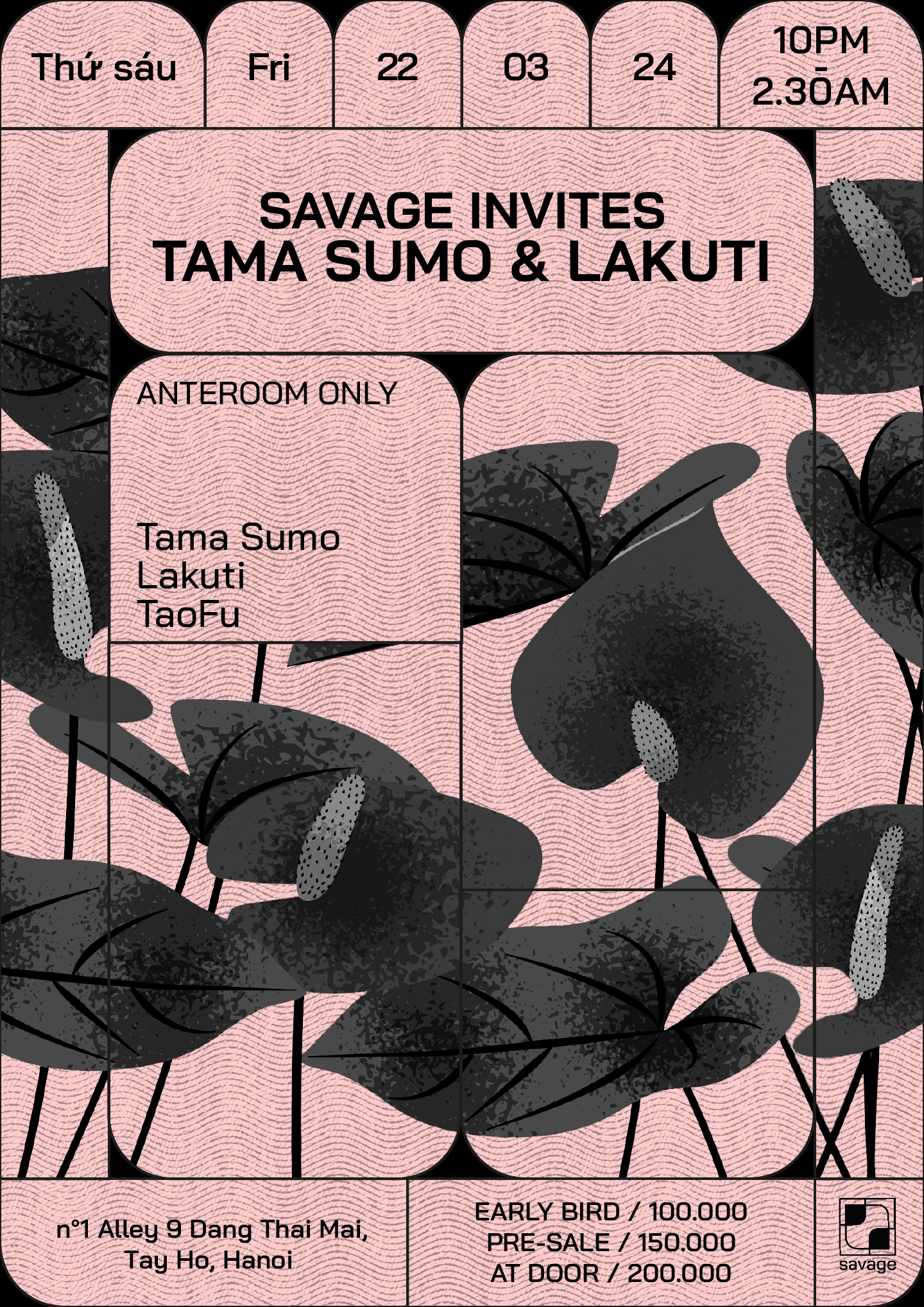 Savage Invites Tama Sumo & Lakuti - Página frontal