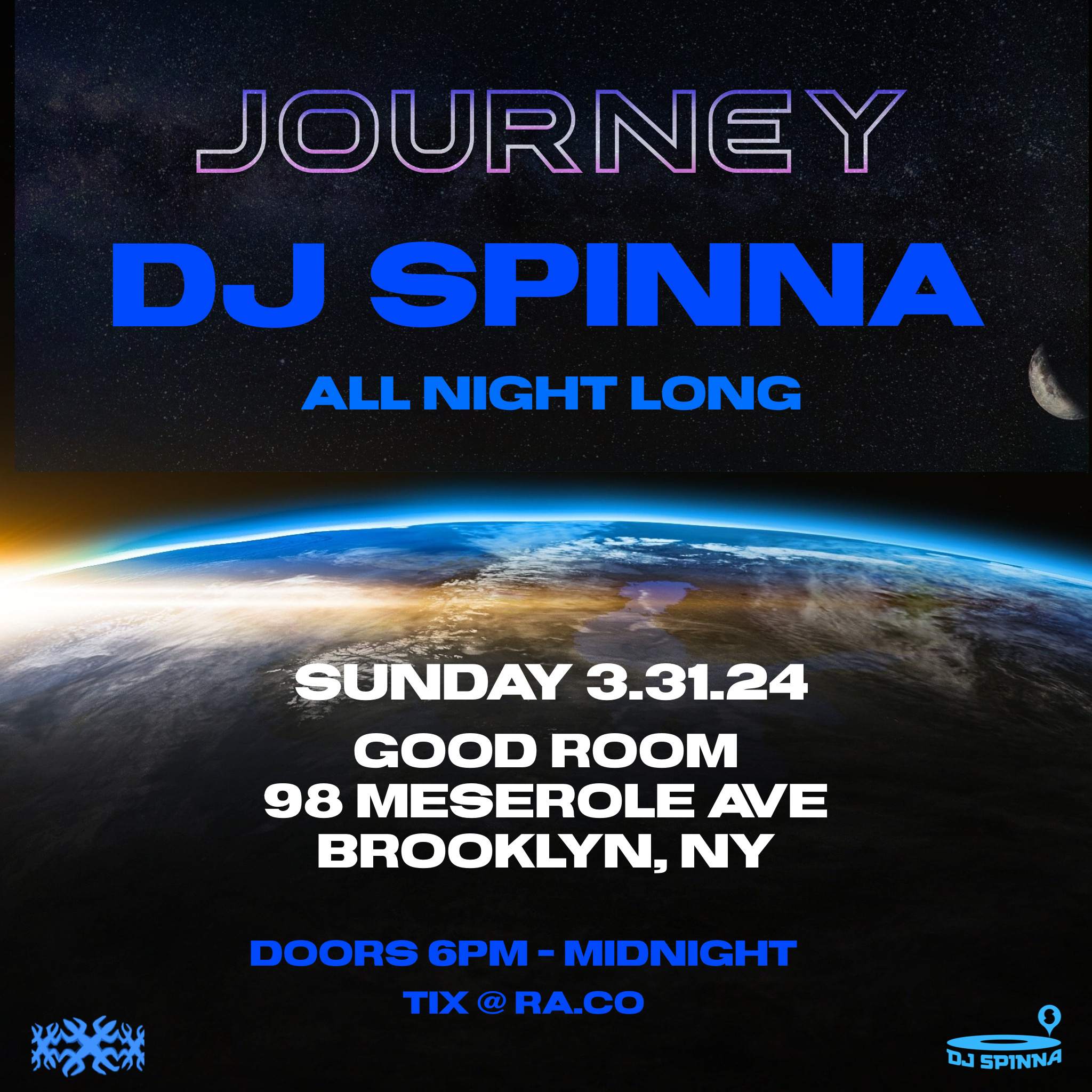 [CANCELLED] JOURNEY with DJ Spinna - フライヤー表