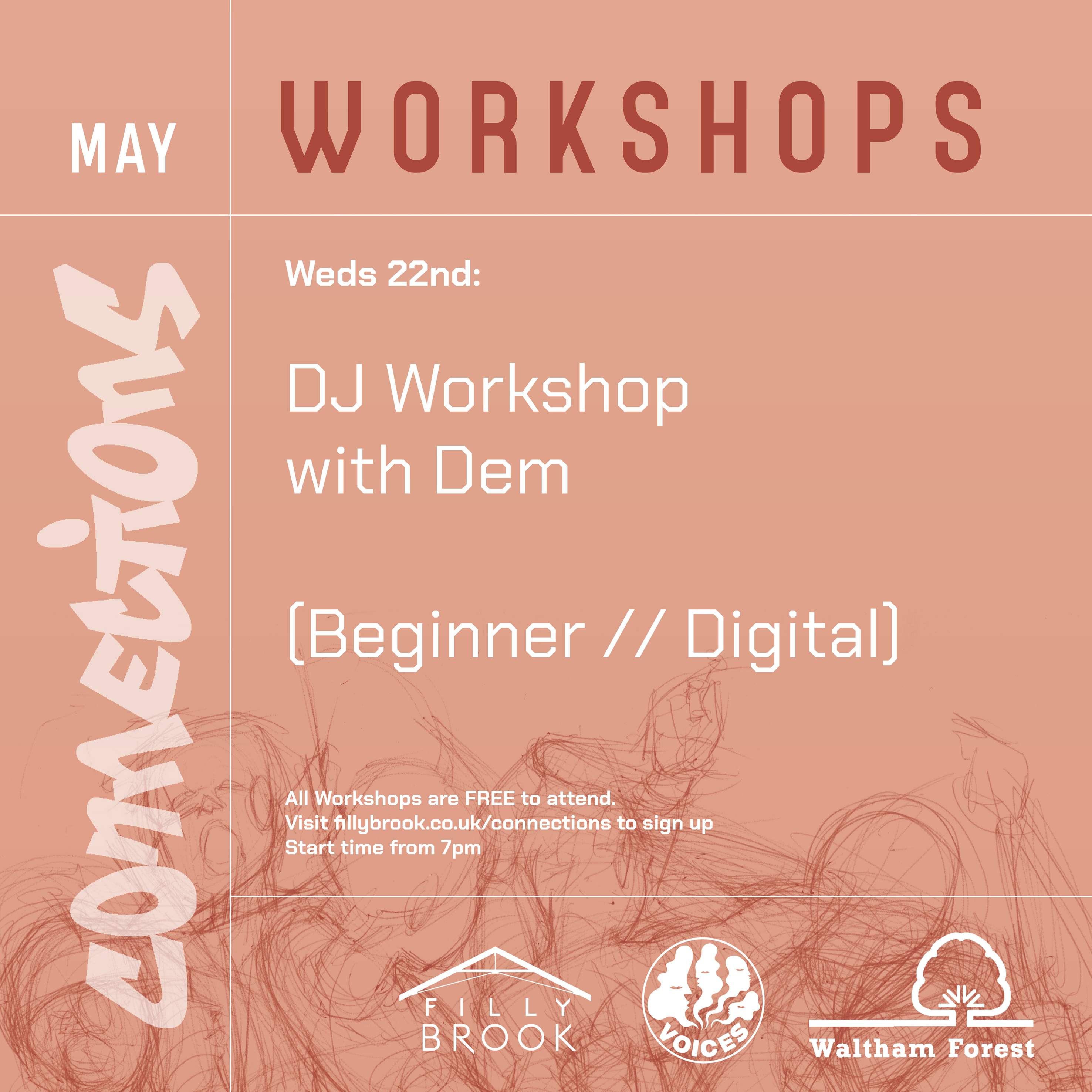 DJ Workshop with Dem – Beginner - フライヤー表