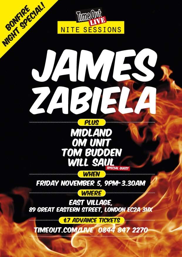 Nite Sessions with James Zabiela: Bonfire Night Special - フライヤー裏