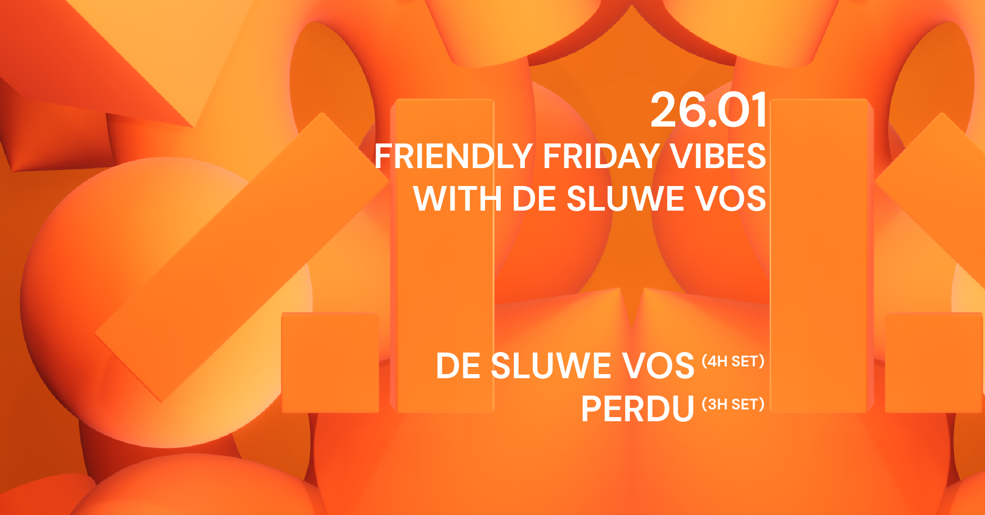 Club Night W/ Perdu (3 hrs) & De Sluwe Vos (4 hrs) - フライヤー表