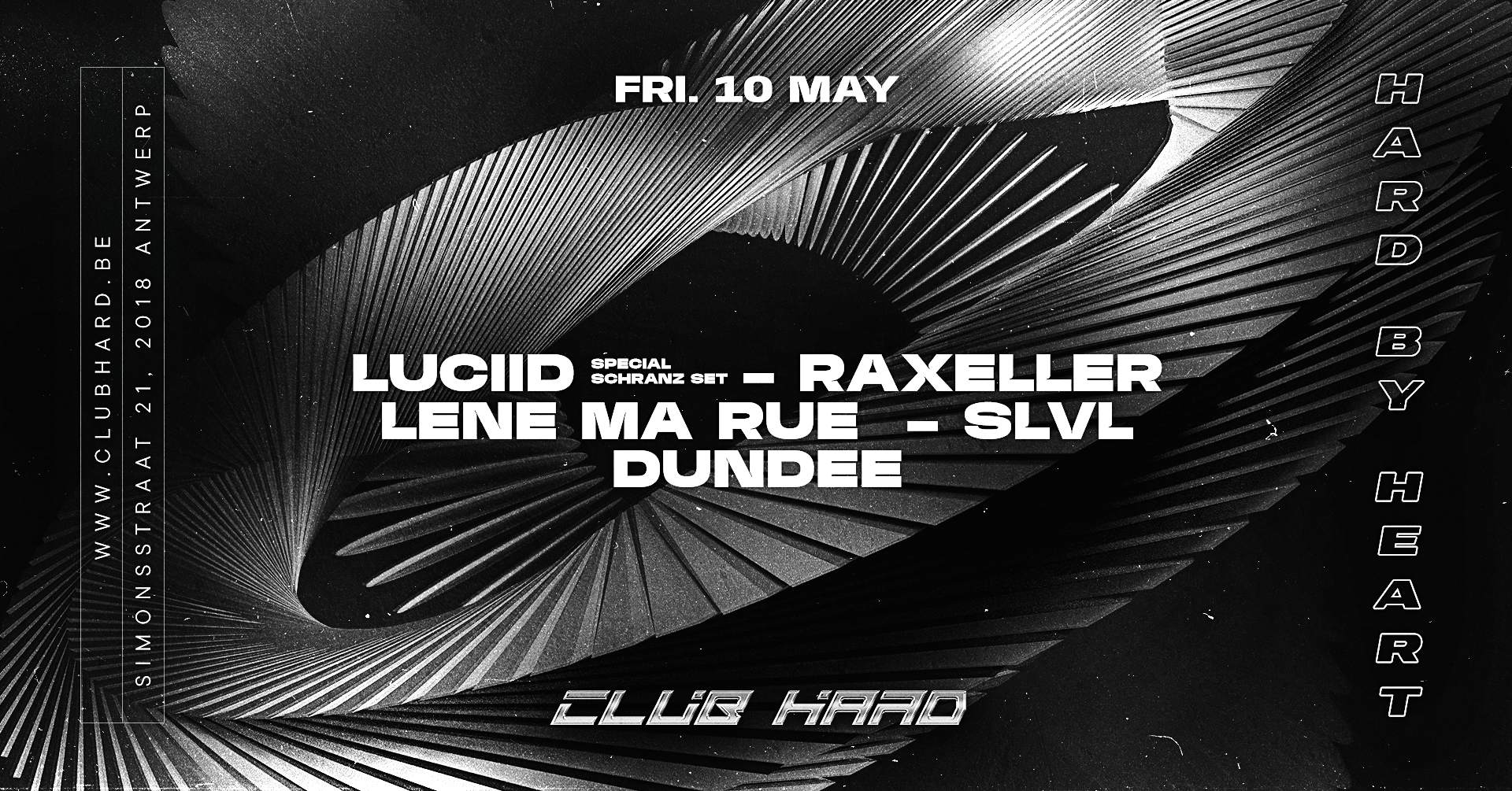 Club Hard W/ Luciid, Raxeller, Lene Ma Rue, SLVL, DUNDEE - Página frontal