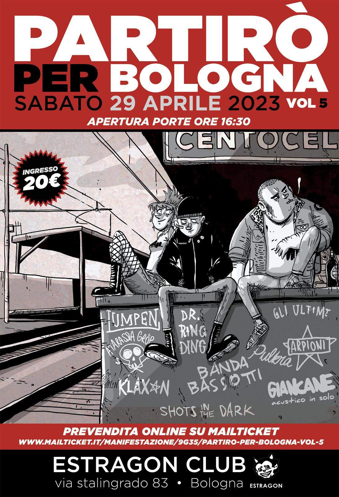 Partirò per Bologna, all'Estragon la quinta edizione del festival punk ska - Página frontal