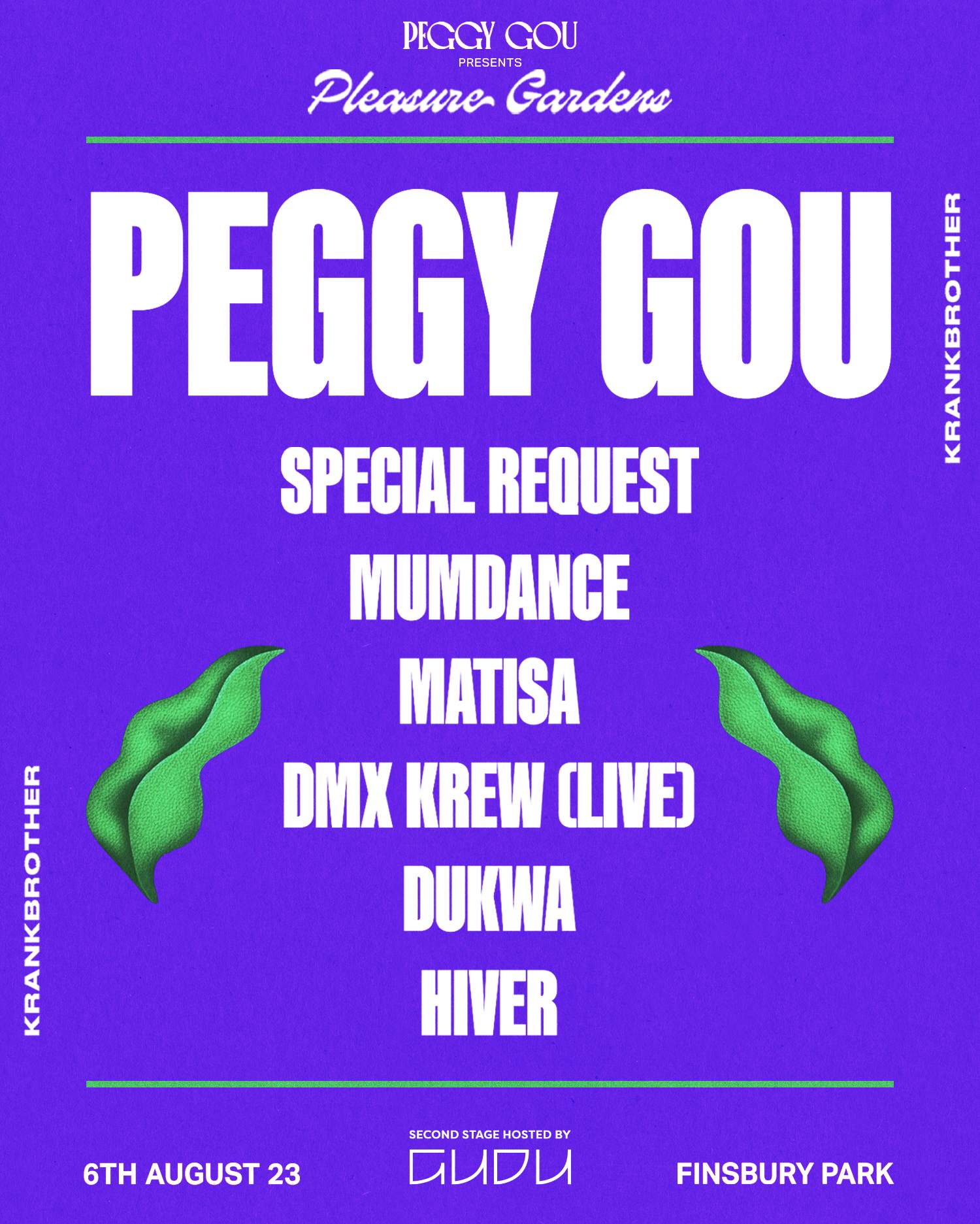 [SOLD OUT] Peggy Gou presents Pleasure Gardens - フライヤー表