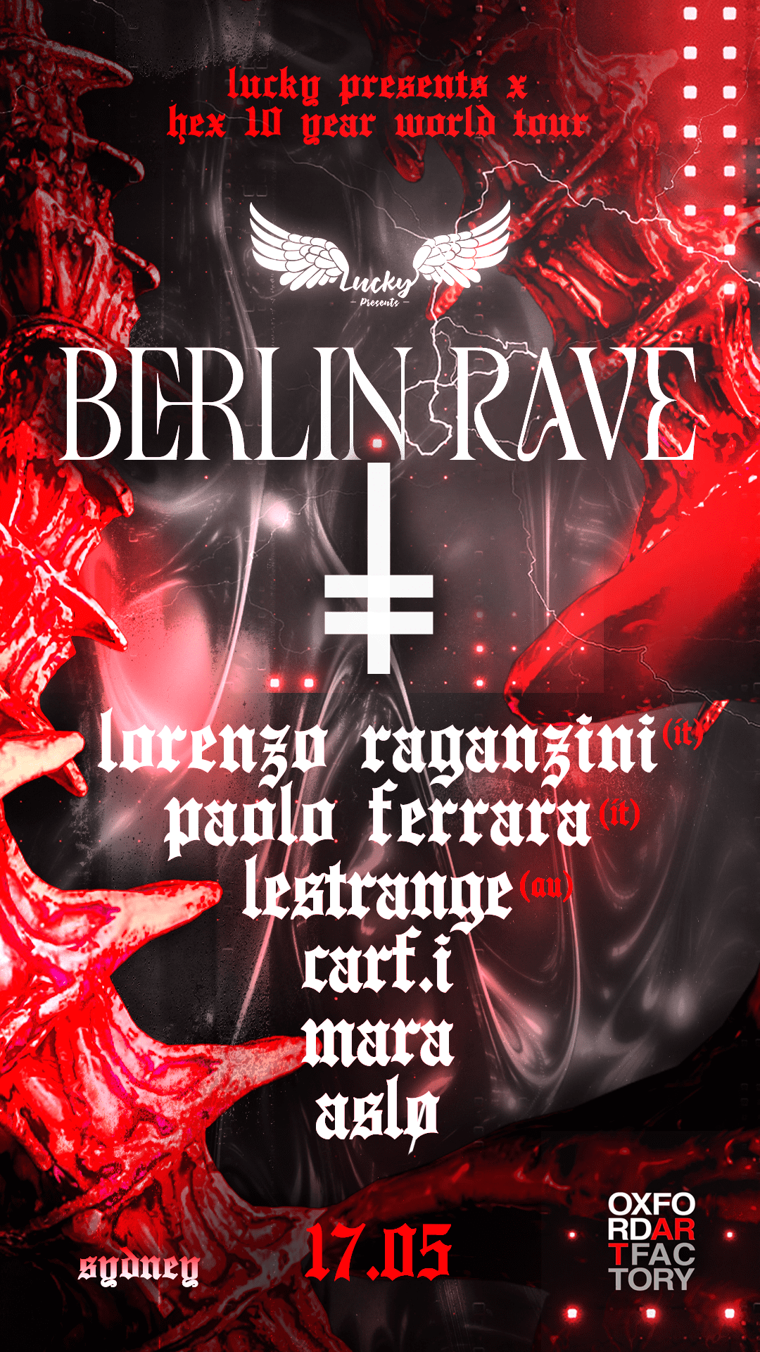 BERLIN RAVE - Lorenzo Raganzini (IT) & Paolo Ferrara (IT) - HEX WORLD TOUR - Página trasera