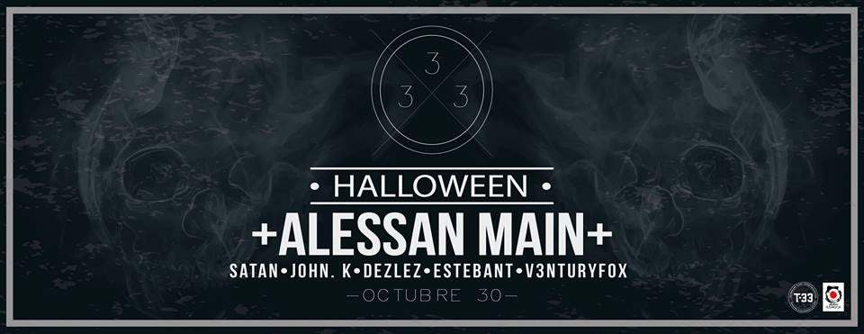 Alessan Main EN Bogotá T.33 & Arashi/ Dark Halloween - フライヤー裏