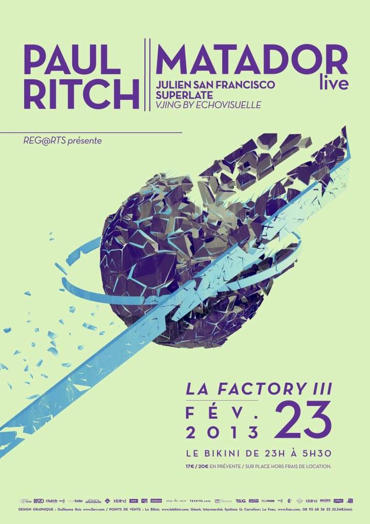 La Factory #3 // Paul Ritch - Live, Matador - Live, Julien SF, Superlate - Página frontal