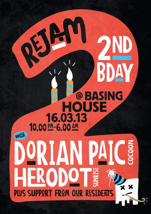 Rejam 2nd Birthday with Dorian Paic & Herodot - Página frontal