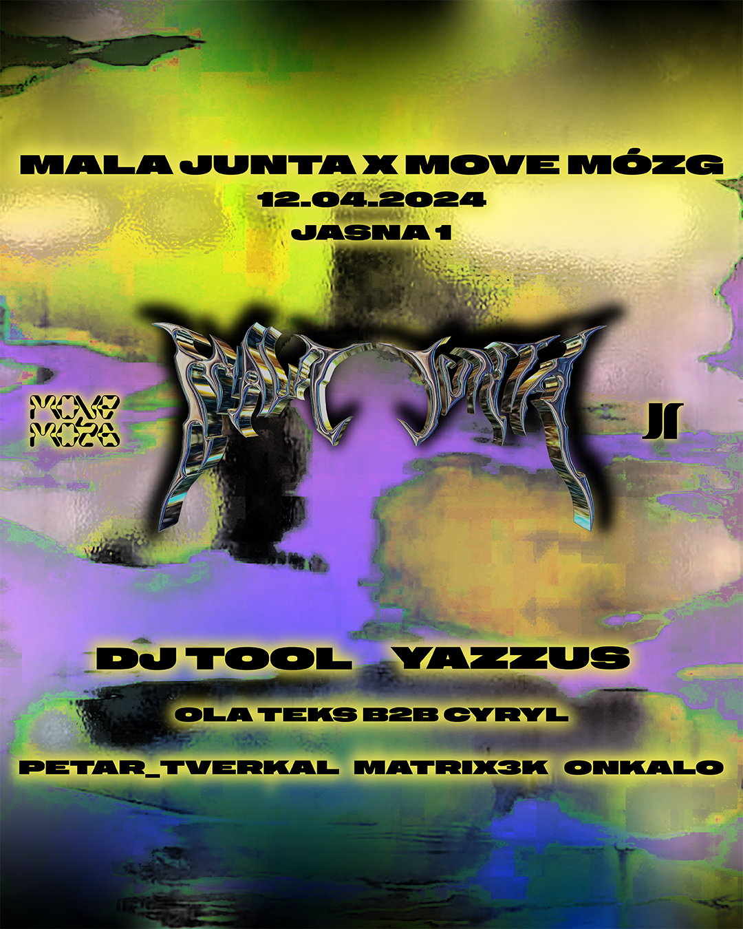 J1 - Mala Junta x Move Mózg - フライヤー表