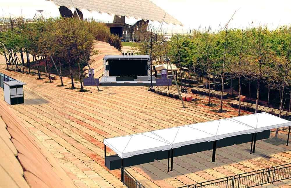 Akbal Music Showcase, Open air - Página trasera