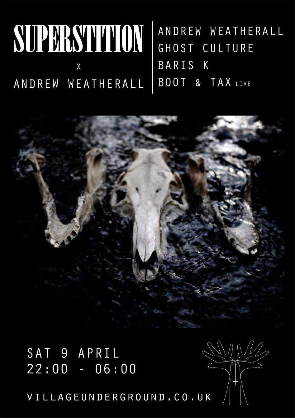 Superstition X Andrew Weatherall, Ghost Culture, Baris K, Boot & Tax - Página trasera