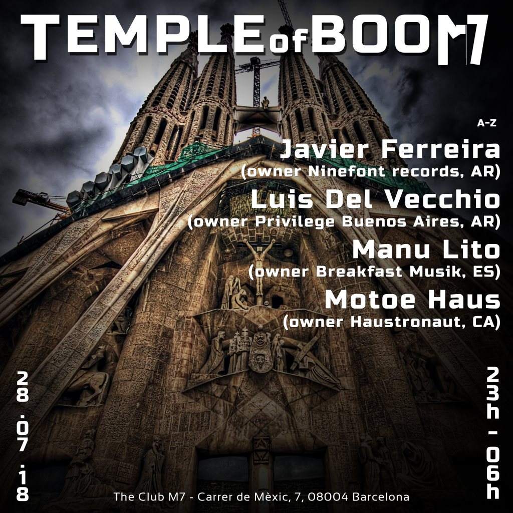Temple of Boom - Página frontal