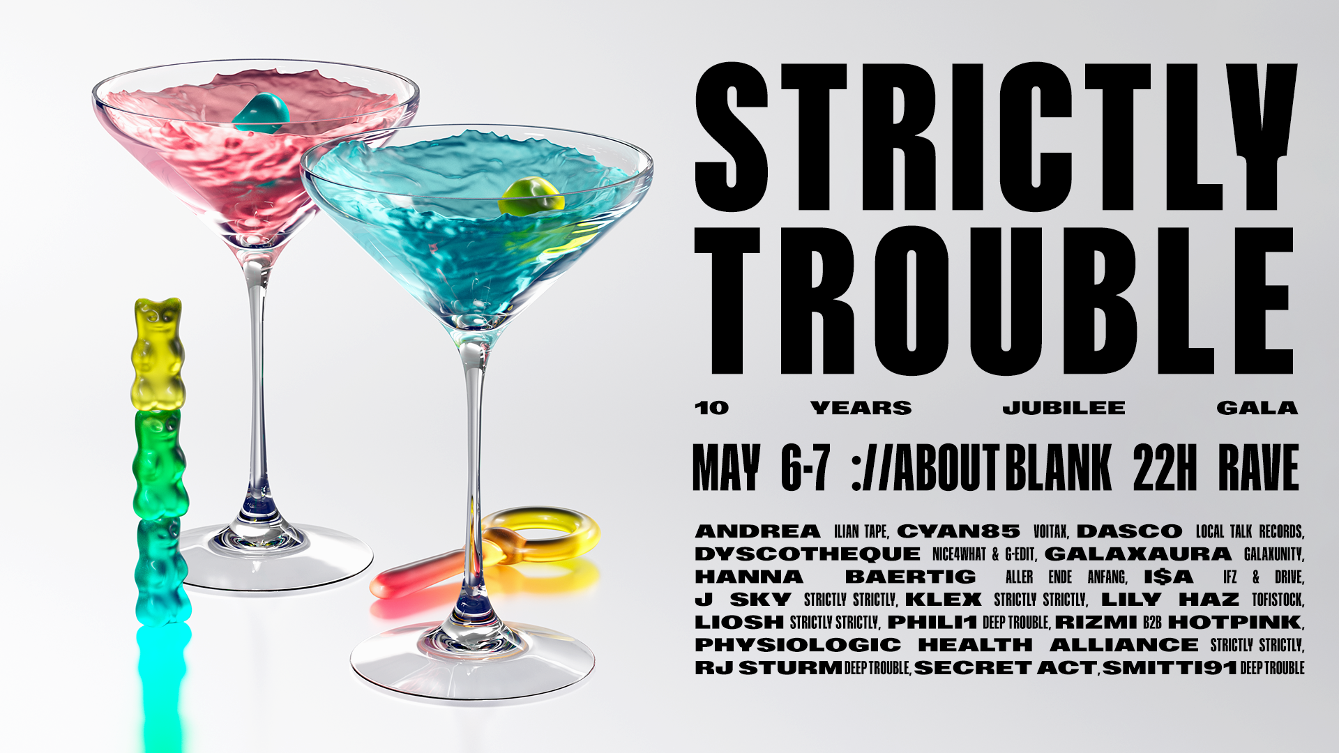 10 Years Strictly Trouble - フライヤー表