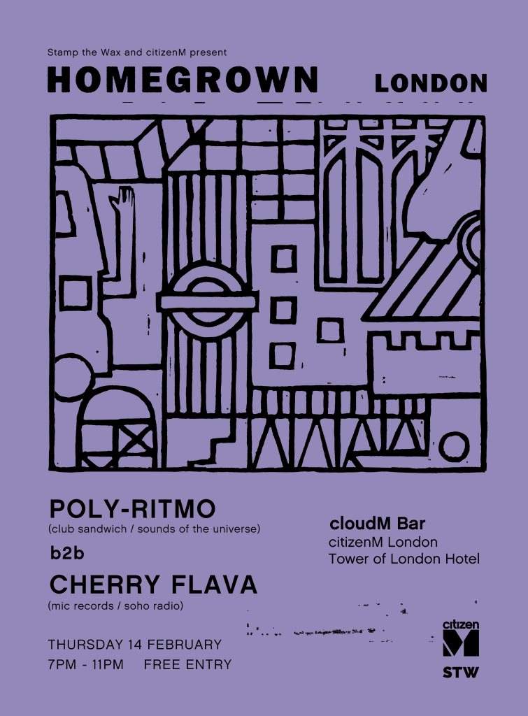 Homegrown London: Poly-Ritmo b2b Cherrie Flava - Página frontal