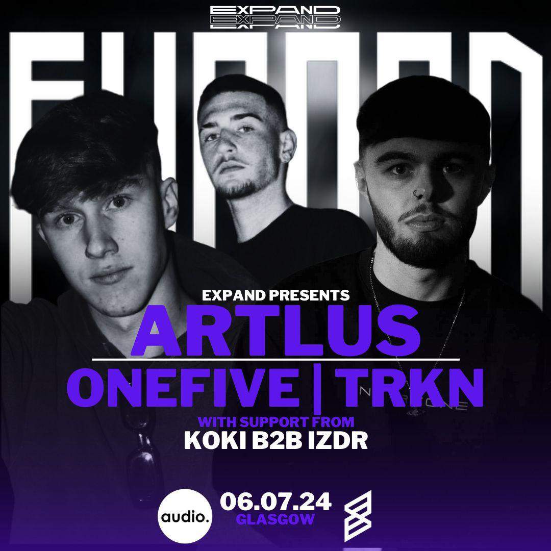 Expand presents Artlus - OneFive - TRKN - フライヤー表