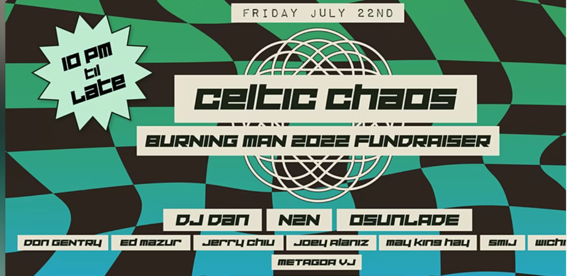 Celtic Chaos Fundraiser: Osunlade, N2N, and DJ Dan - フライヤー表