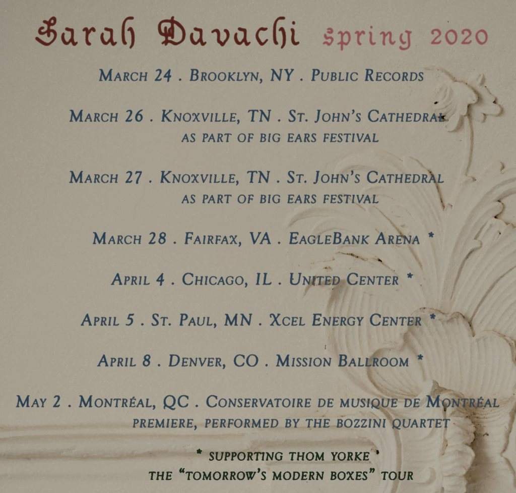 Sarah Davachi w/ Thom Yorke - Página frontal