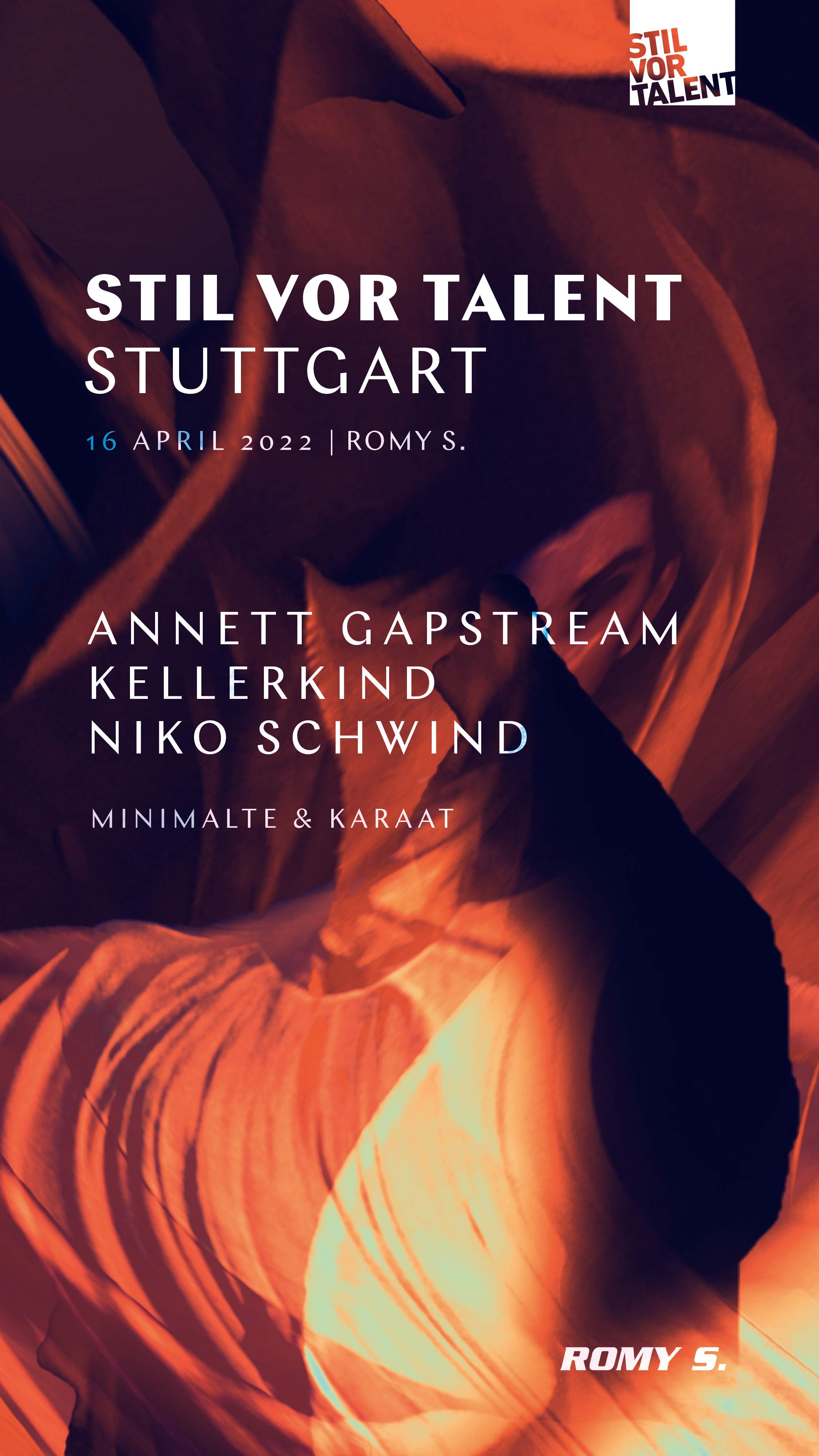 Annett Gapstream, Kellerkind and Niko Schwind - フライヤー表