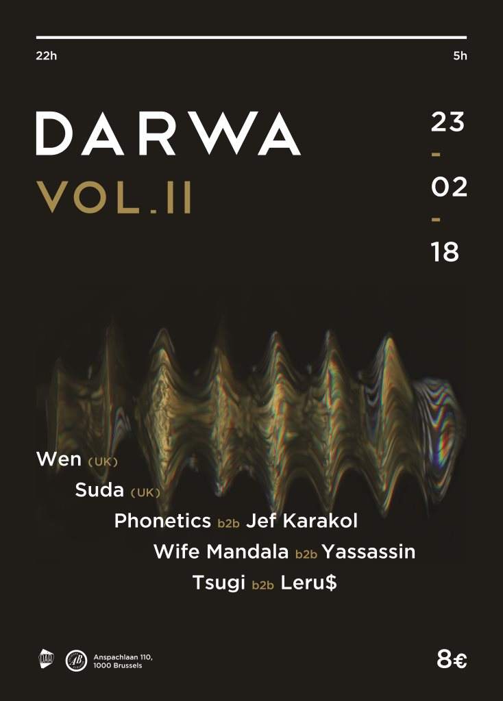 Darwa vol. II. with Wen, Suda, Phonetics b2b Jef Karakol & More. - Página frontal