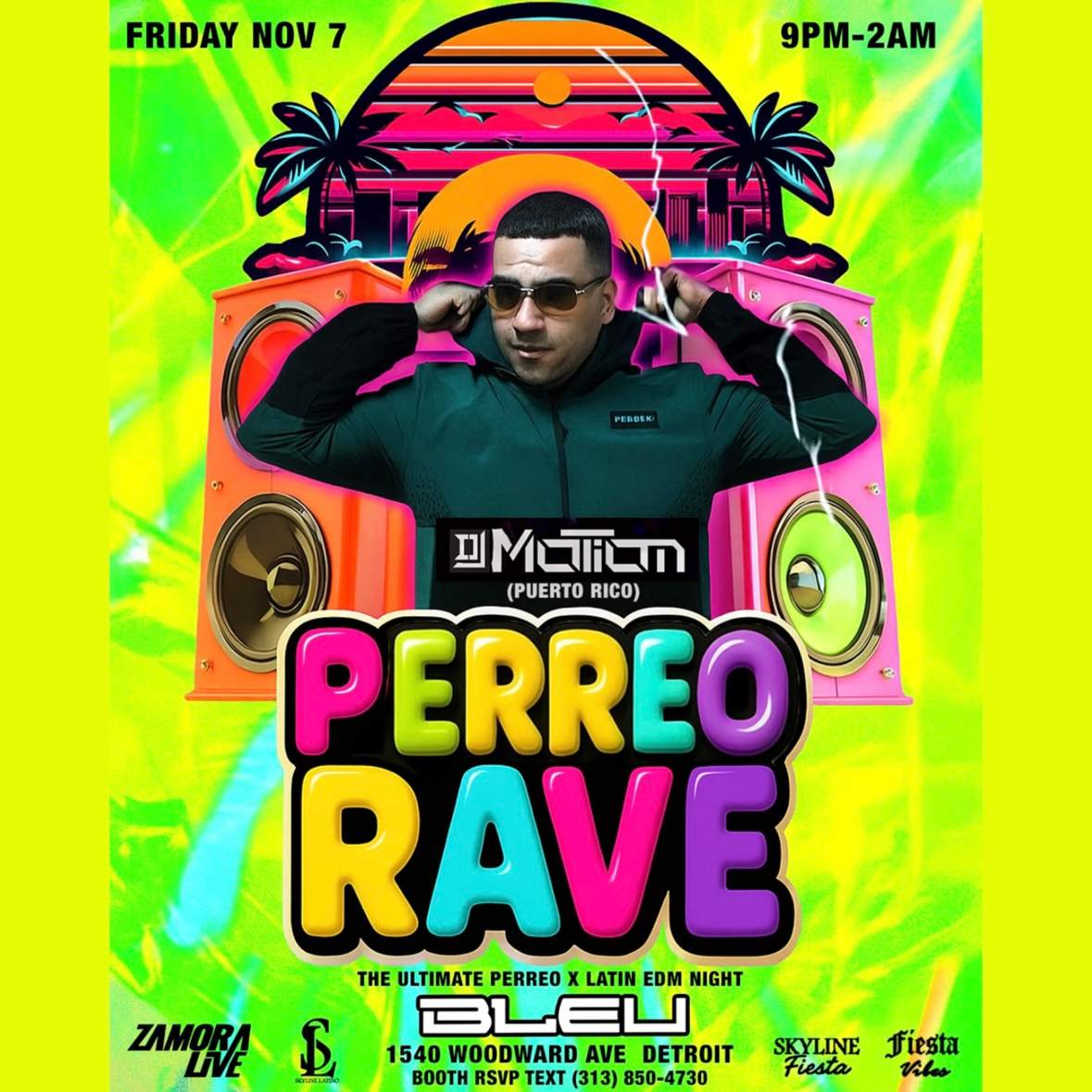 PERREO RAVE at Bleu, Detroit