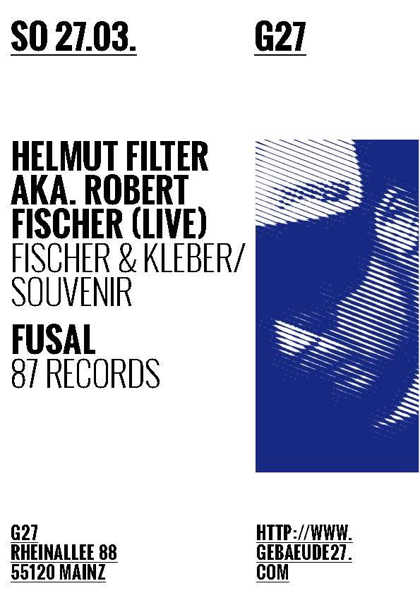 Helmut Filter aka. Robert Fischer (Live) & Fusal - Página frontal
