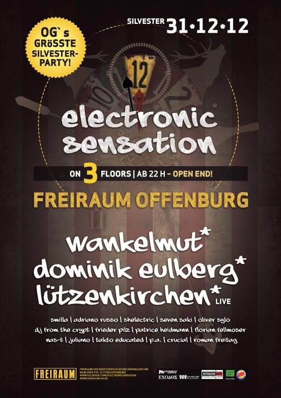 Electronic Sensation with Wankelmut, Dominik Eulberg, Lützenkirchen - Página frontal