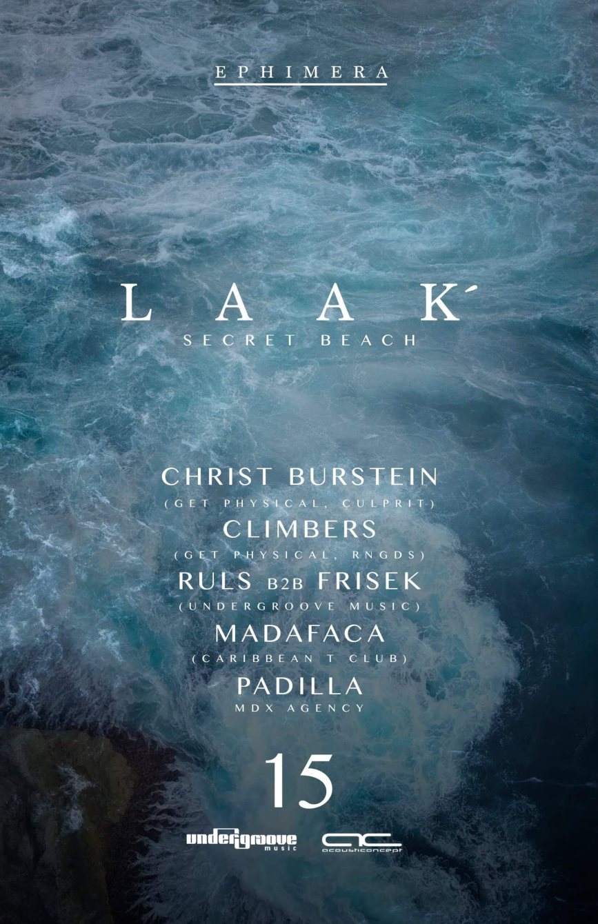 LAAK` with Christ Burstein & Climbers - フライヤー表