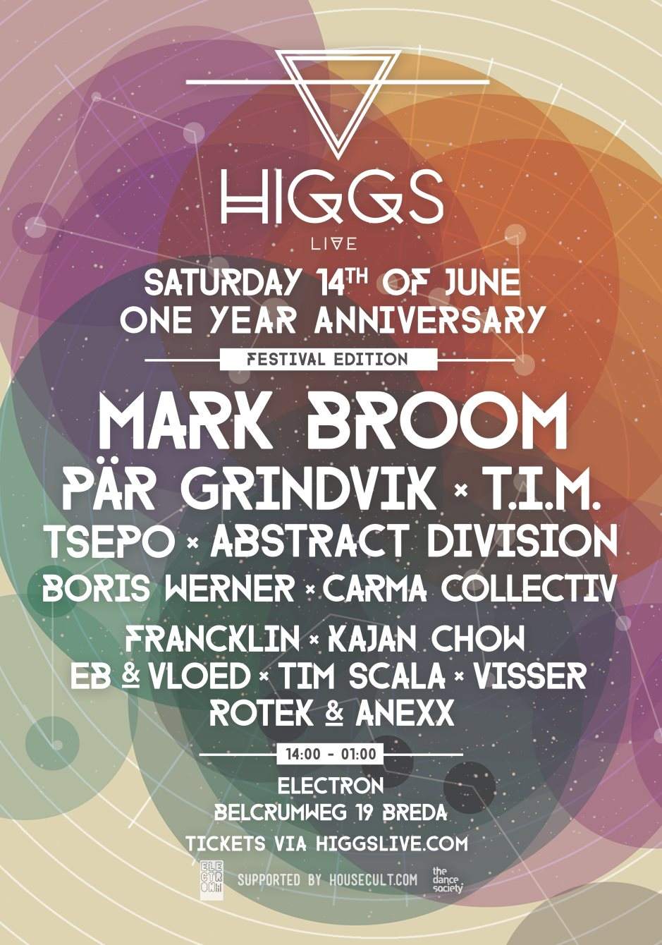 Higgs Live 1 Year Anniversary - Página frontal