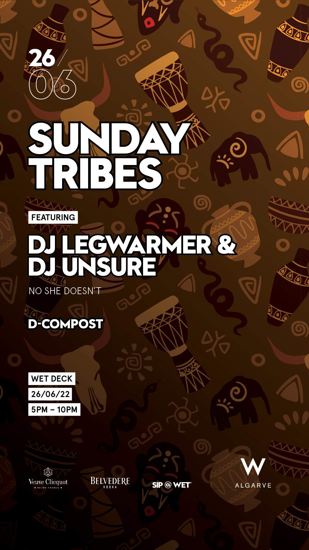 Sunday Tribes ft DJ Legwarmer & DJ Unsure - Página frontal
