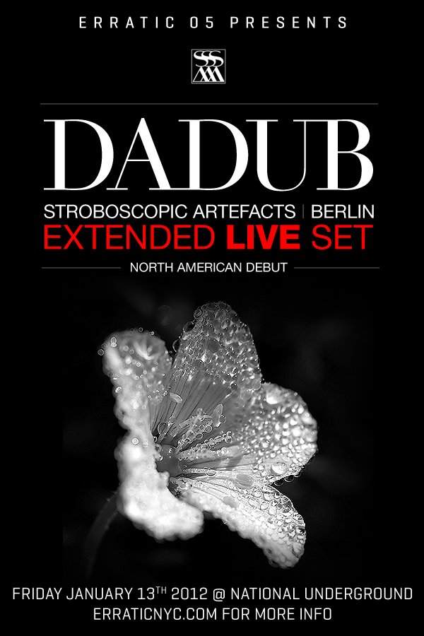 Erratic 05: Dadub 4 Hour Live Set - North American Debut - Página trasera