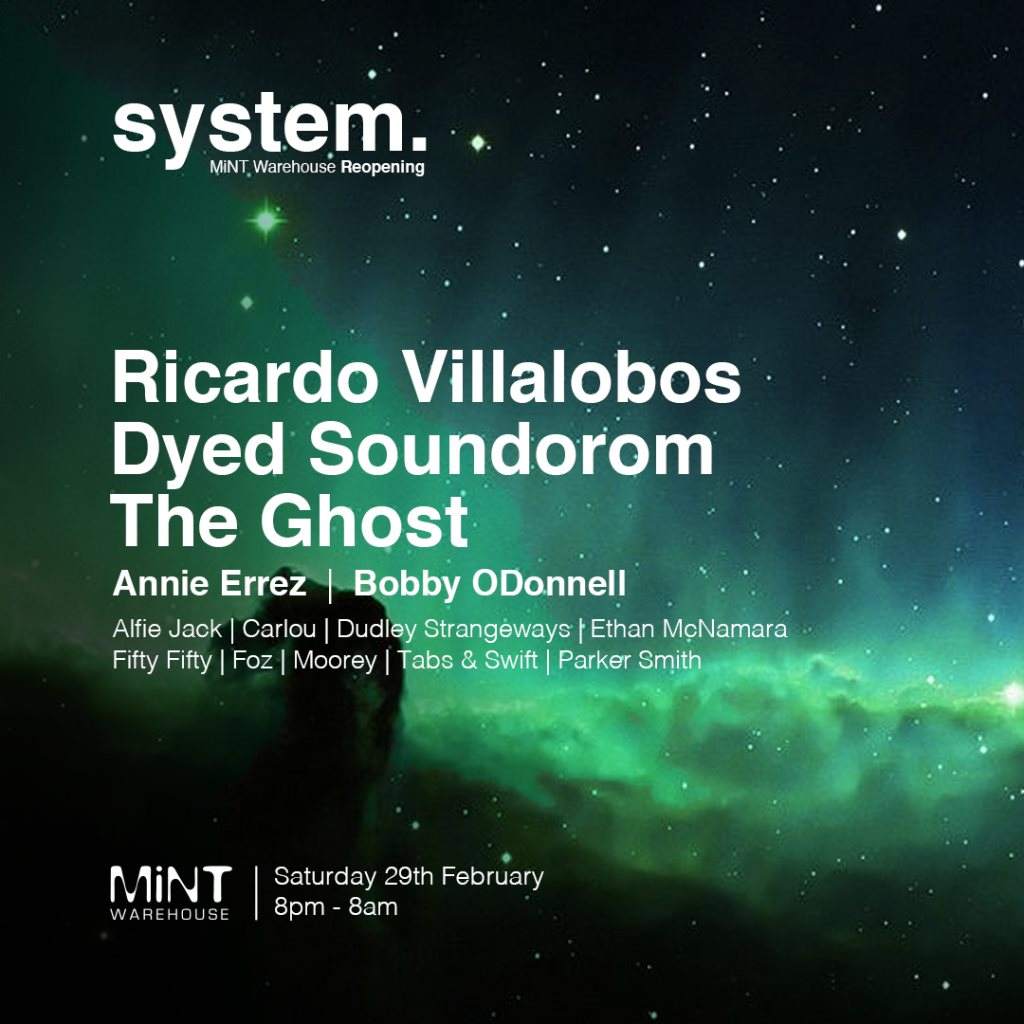 Mint Warehouse Grand Reopening - Hosted by System - Página frontal