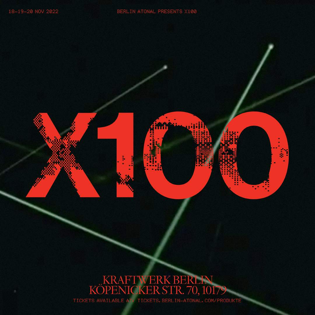 X100: A festival in the spirit of Iannis Xenakis - フライヤー表