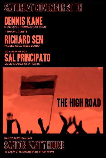 The High Road: Dennis Kane, Sal Principato and More - Página frontal