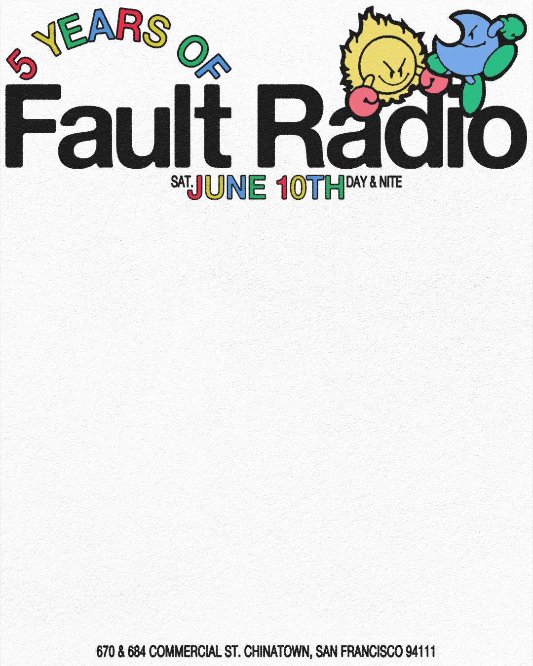 Five Years of Fault Radio - フライヤー表