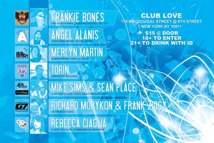 Angel Alanis, Merlyn Martin and Torin with Special Guest Frankie Bones - フライヤー表