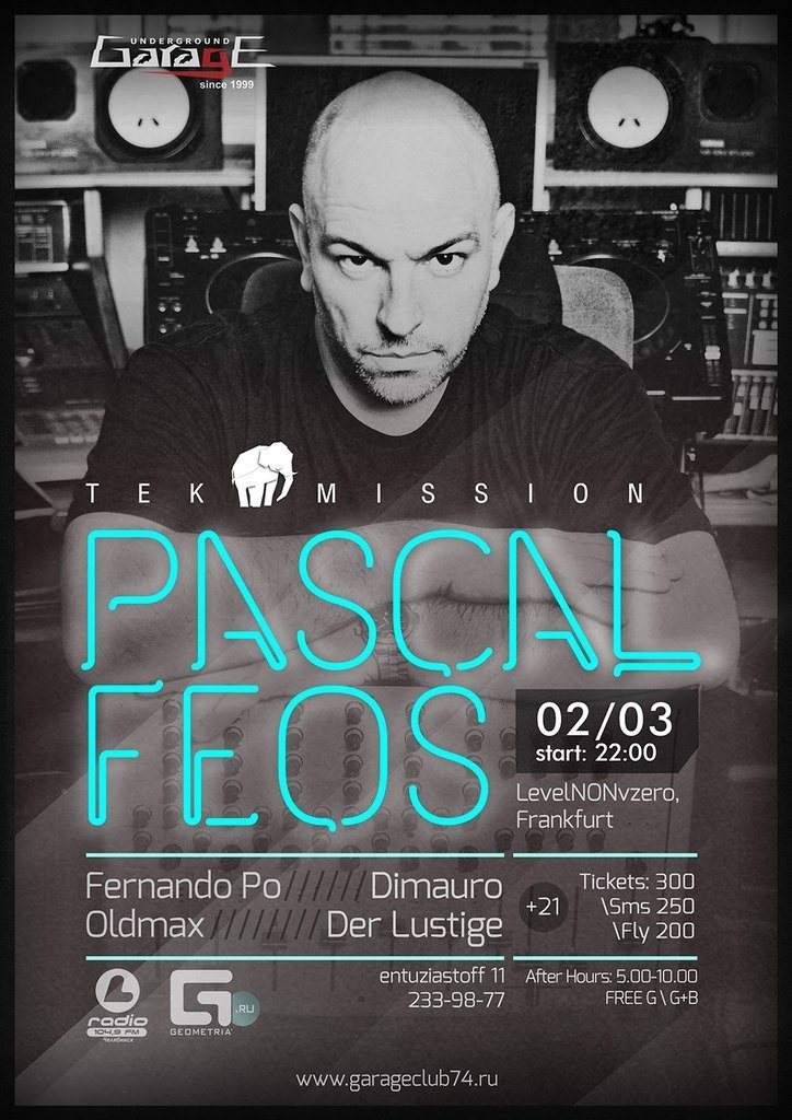 Tek-Mission with Pascal Feos - Página frontal