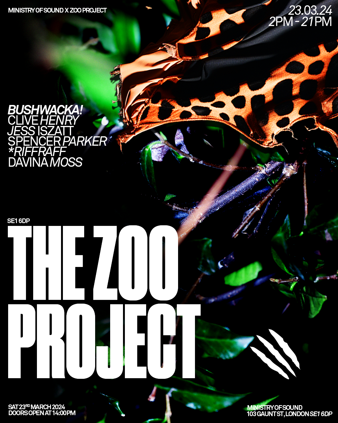 [CANCELLED] THE ZOO PROJECT - フライヤー表