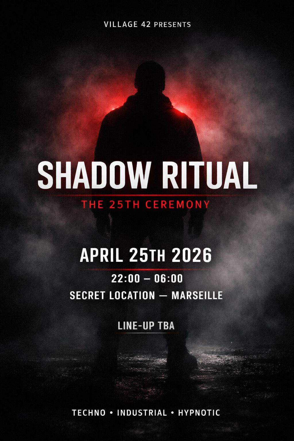 SHADOW RITUAL — THE 25TH CEREMONY at TBA - SECRET LOCATION — MARSEILLE ...