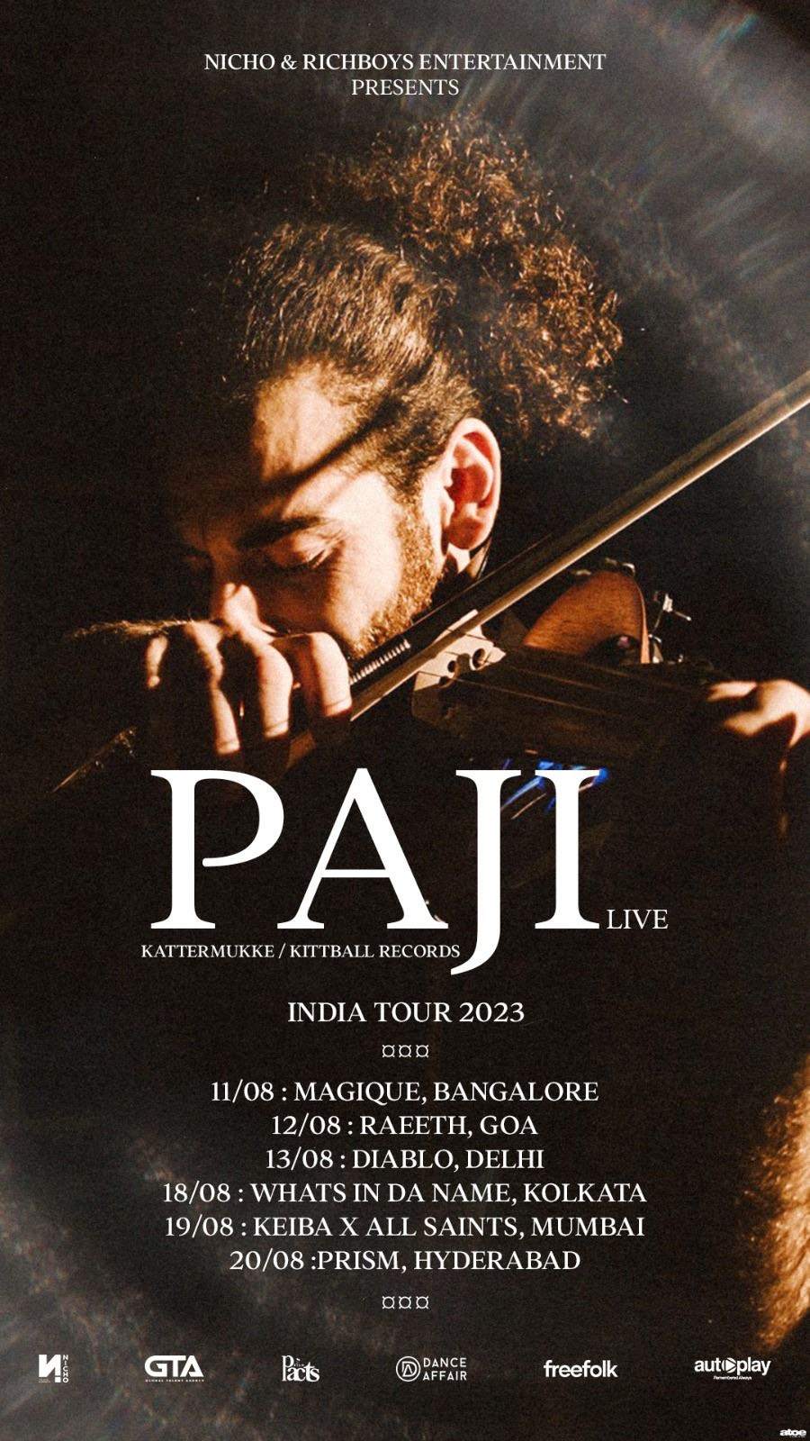Nicho presents PAJI in New Delhi - フライヤー表