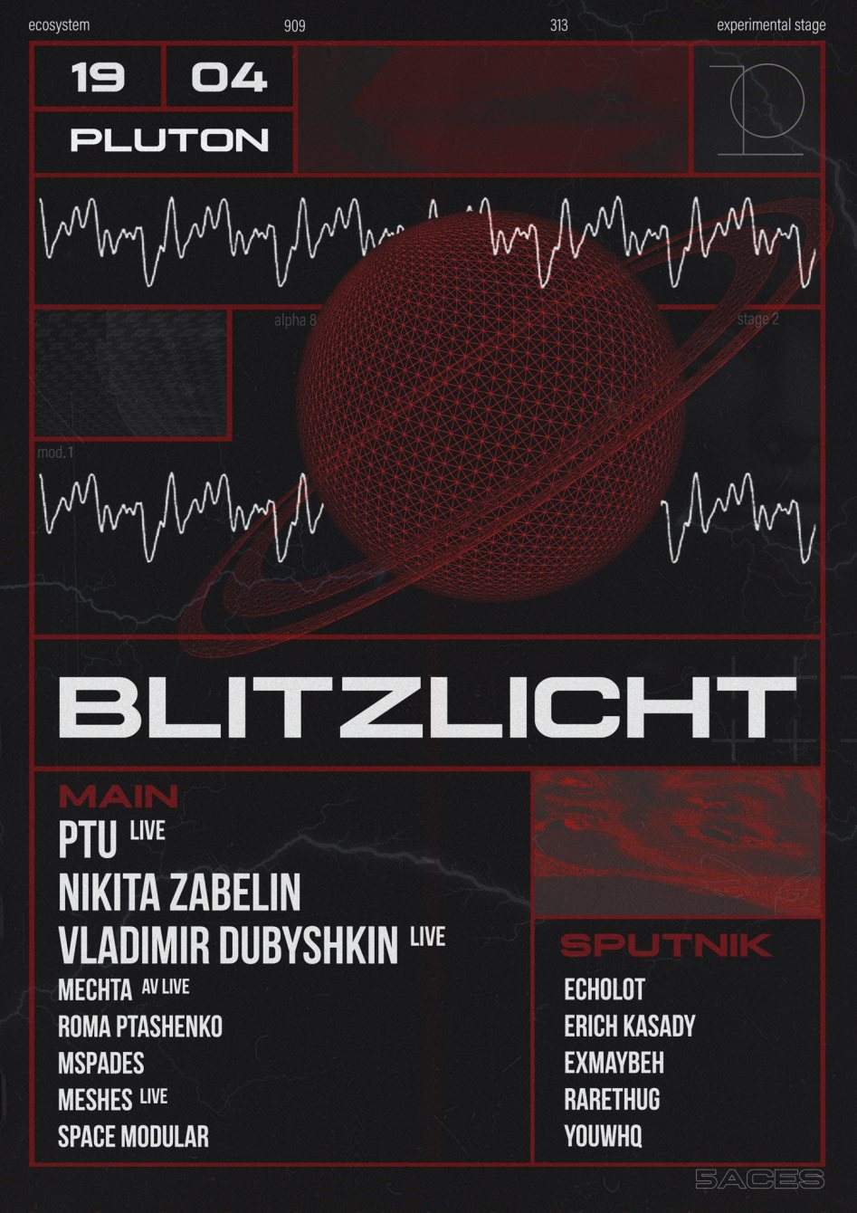 Blitzlicht with PTU & Zabelin - フライヤー表