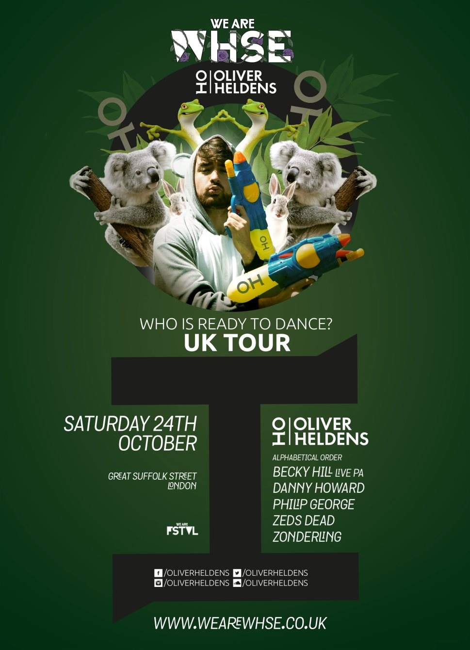 Oliver Heldens UK Tour at We Are Whse - Página frontal