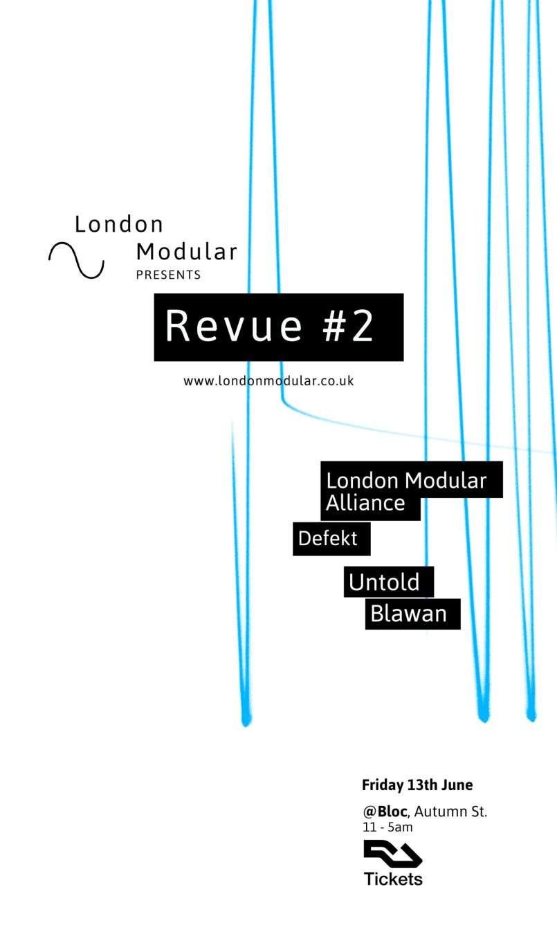 Modular Revue #2 Feat. Blawan, Untold, Defekt, London Modular - Página frontal