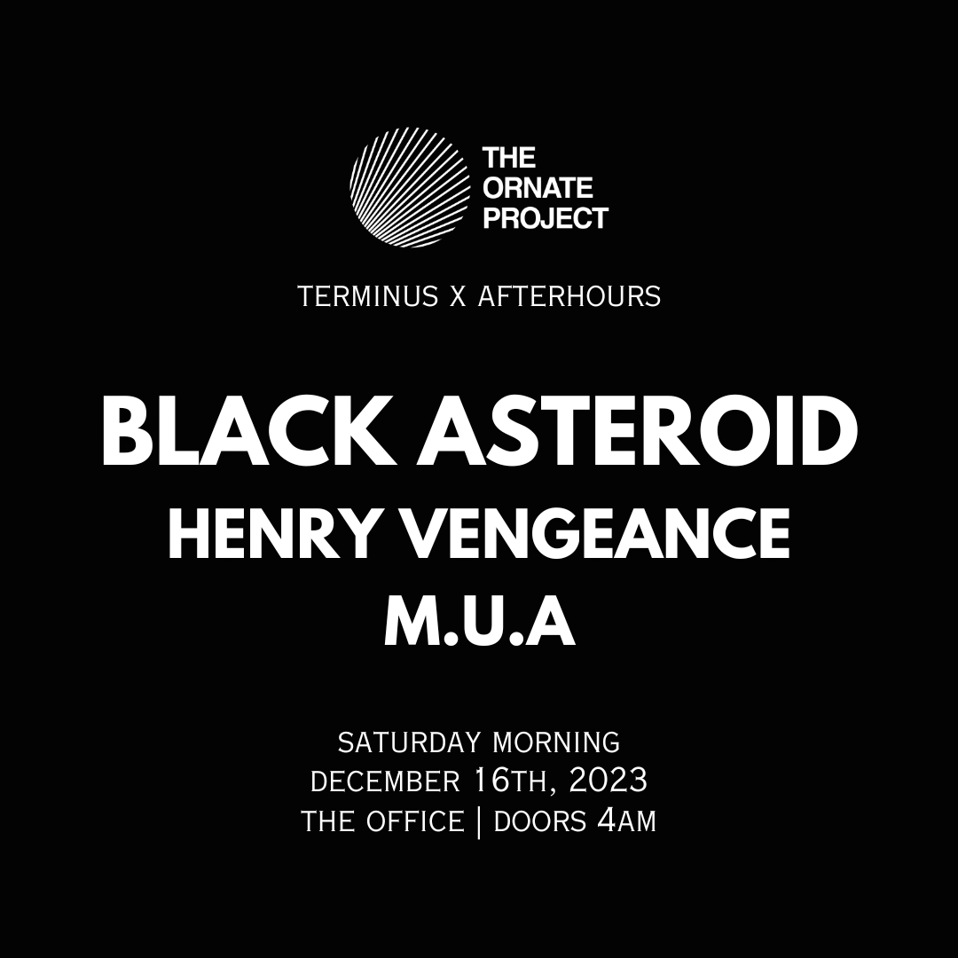 TERMINUS x AFTERHOURS with Black Asteroid, Henry Vengeance, M.U.A - Página frontal