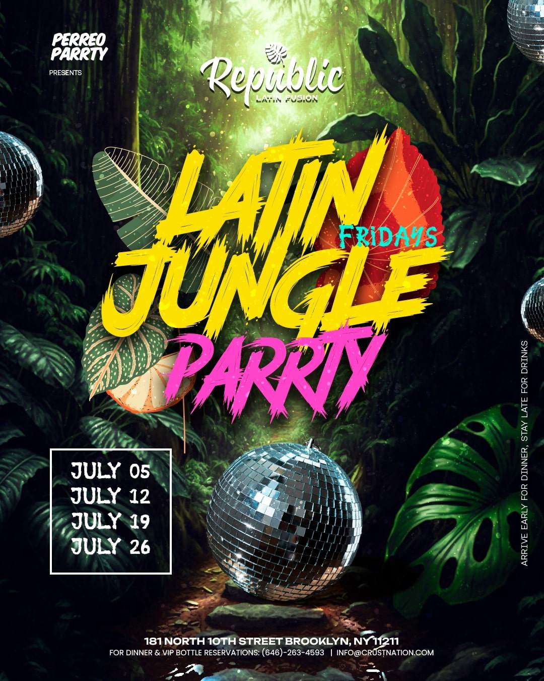 Reggaeton Jungle Parrty - Fridays at Republic - Latin Dance Party at ...