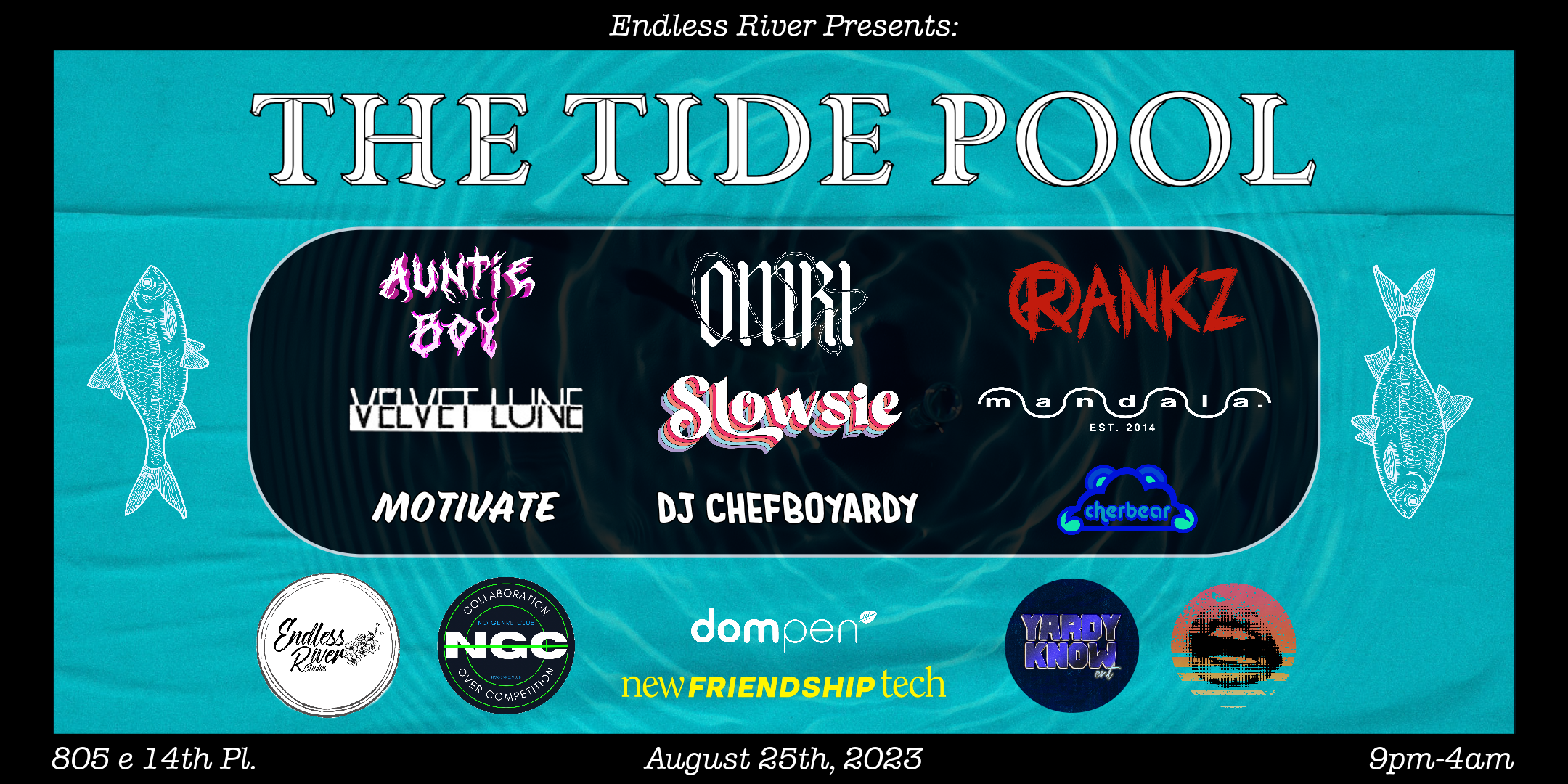 The Tide Pool: LA's Ultimate Underground Music Experience - フライヤー表
