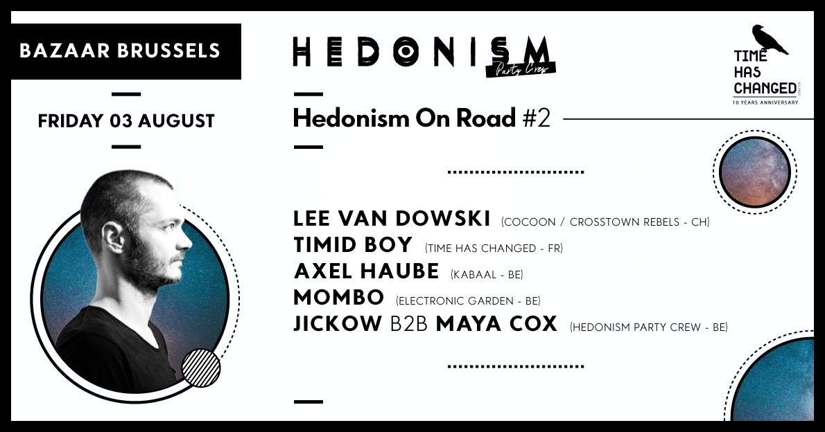 Hedonism On Road w Lee Van Dowski & Timid Boy - Página frontal