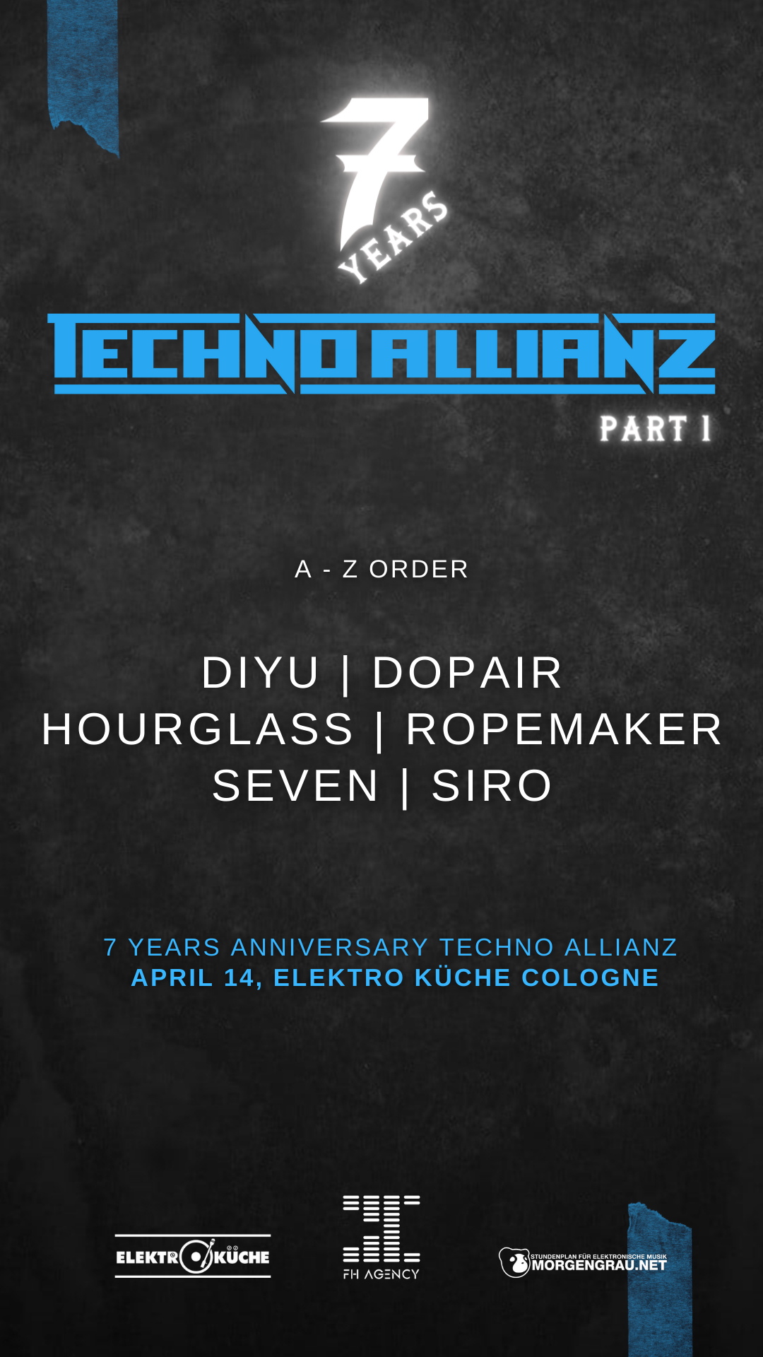 Techno Allianz 7 Years Anniversary Part1 - フライヤー表