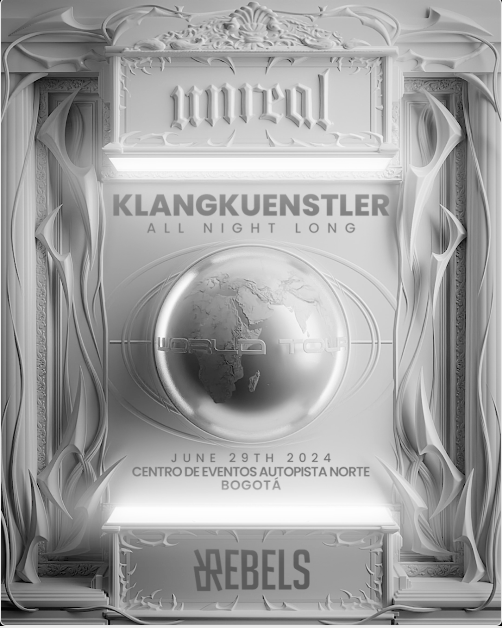 Unreal x KlangKuenstler ALL NIGHT LONG (World Tour) - Bogota pres. by Rebels Records - Página frontal