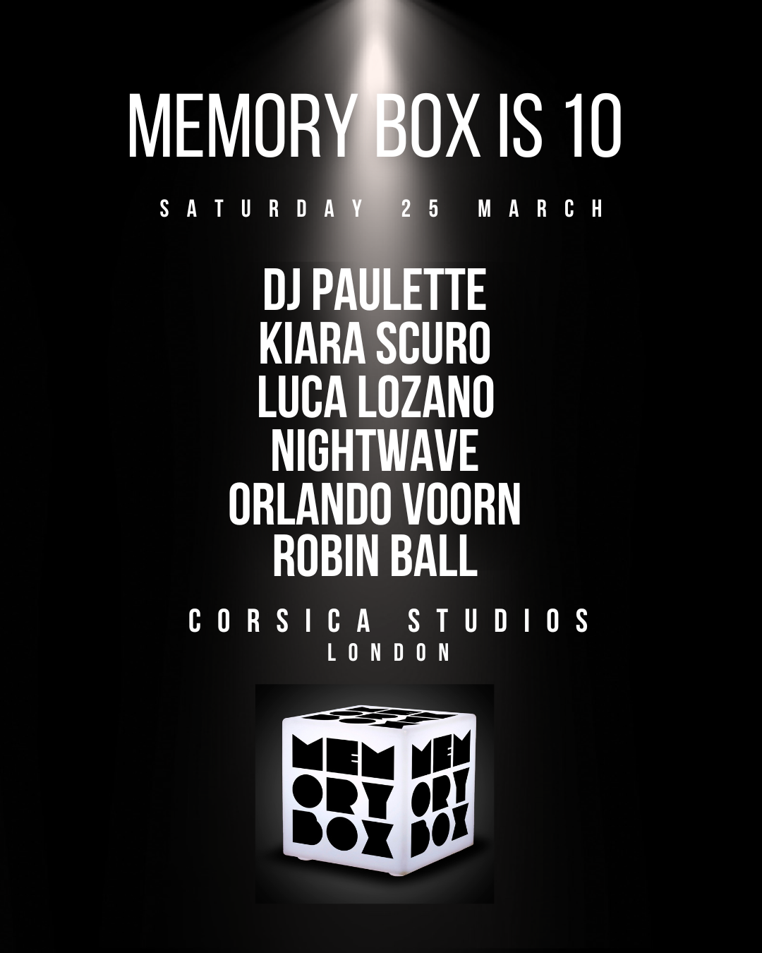Memory Box 10th Birthday - Página frontal