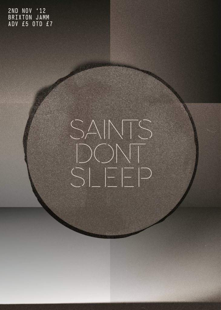 Saints Don't Sleep - Página frontal